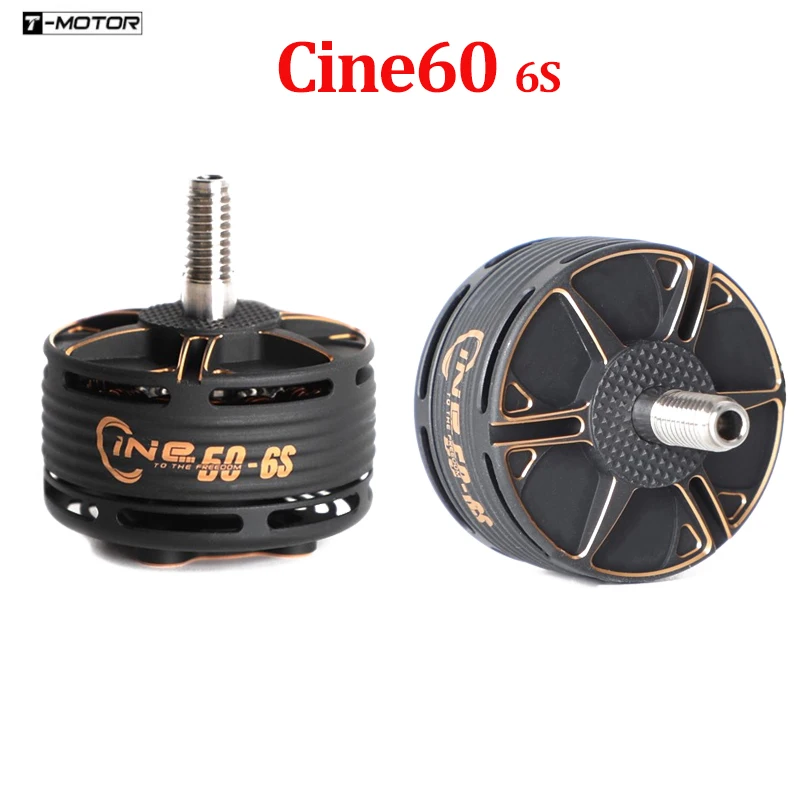 T-Motor CINE60 โดรนมอเตอร์ - เครื่องยนต์ไร้แปรงถ่าน 6S 1600KV สําหรับการถ่ายภาพ FPV