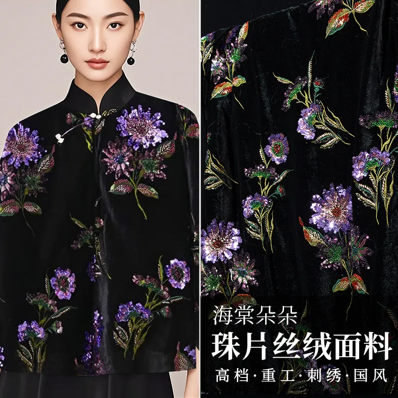 50cm-long-designer-clothing-heavy-industry-flower-begonia-sequins-beads-embroidered-velvet-fabric-embroidered-vest-dress-top