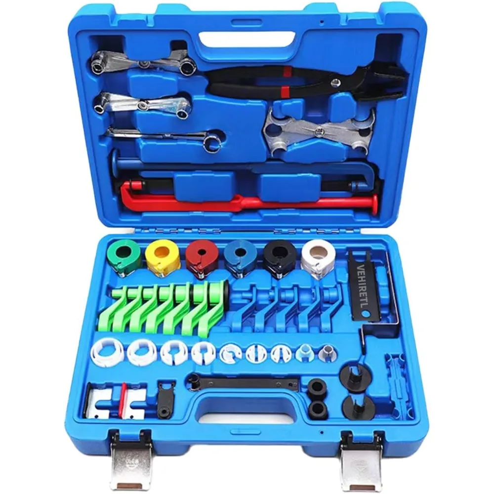 

45 Piece Quick Disconnect Tool Set for Automotive Fuel AC and Transmission Line Removal Universal Fit