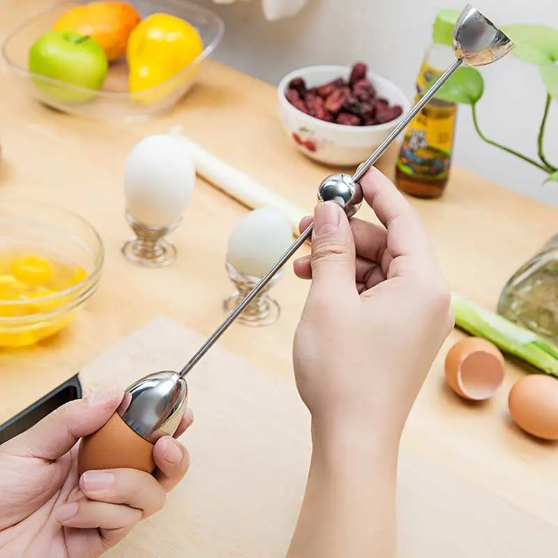 Egg opener Creative egg cutter Egg holder Sticky rice egg opener Stainless steel egg beater Broken egg shell Steamer