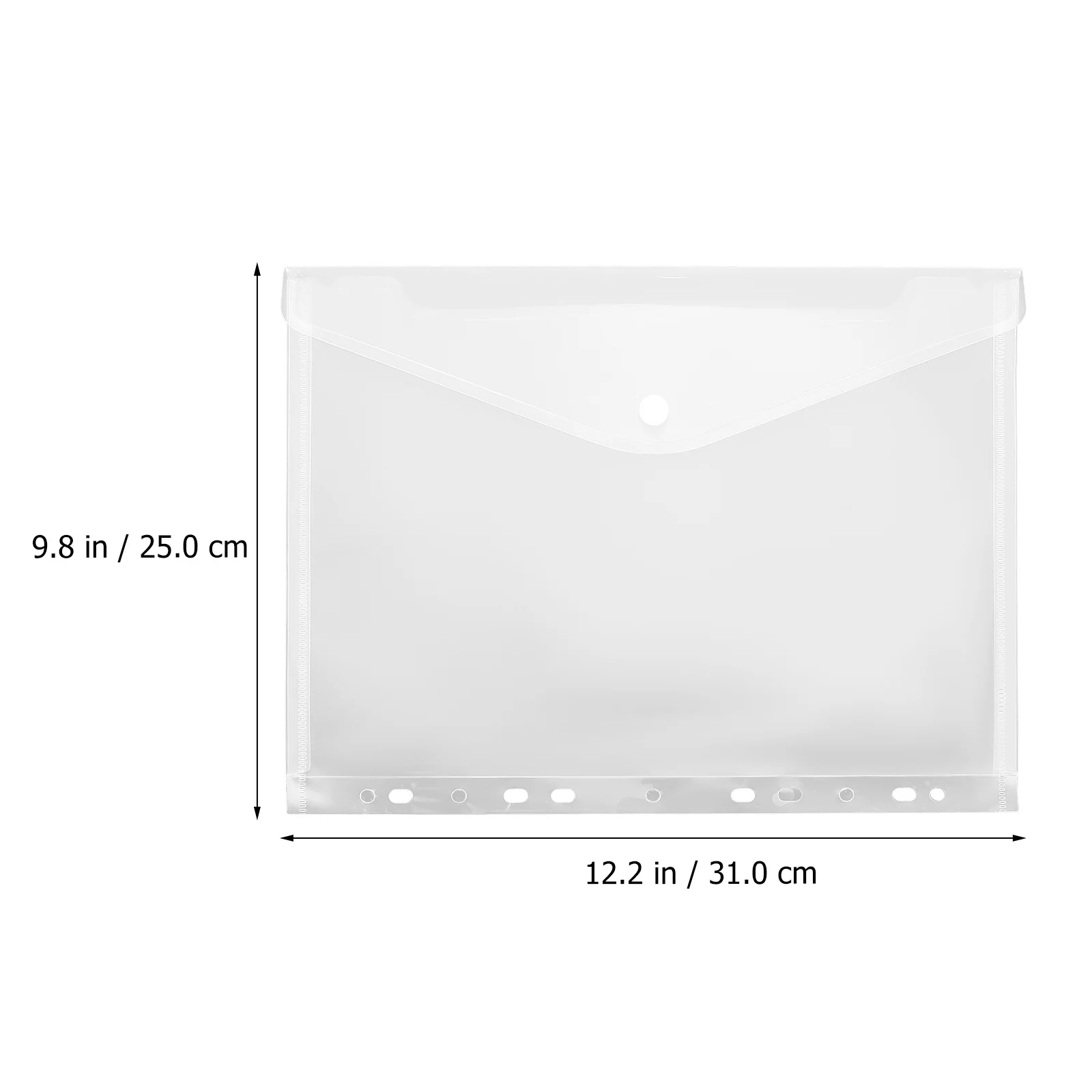 

5Pcs Transparent Waterproof Photo Protectors A4 Loose-Leaf 11-Hole File Bags Document Storage Loose-Leaf File Bags