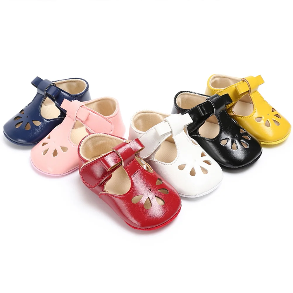 

Baby Hollow Sandals Prewalker Skid Resistant White 13cm Soft Sole Kids Sandals for Little Girls Summer Spring Use
