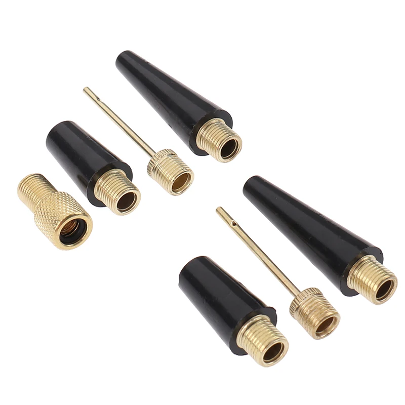 3pcs Nozzle Adapter Gym Ball Manual Hand Pump Needle Set Outdoor Soccer Volleyball Air Inflating Portable Multifunction Sports