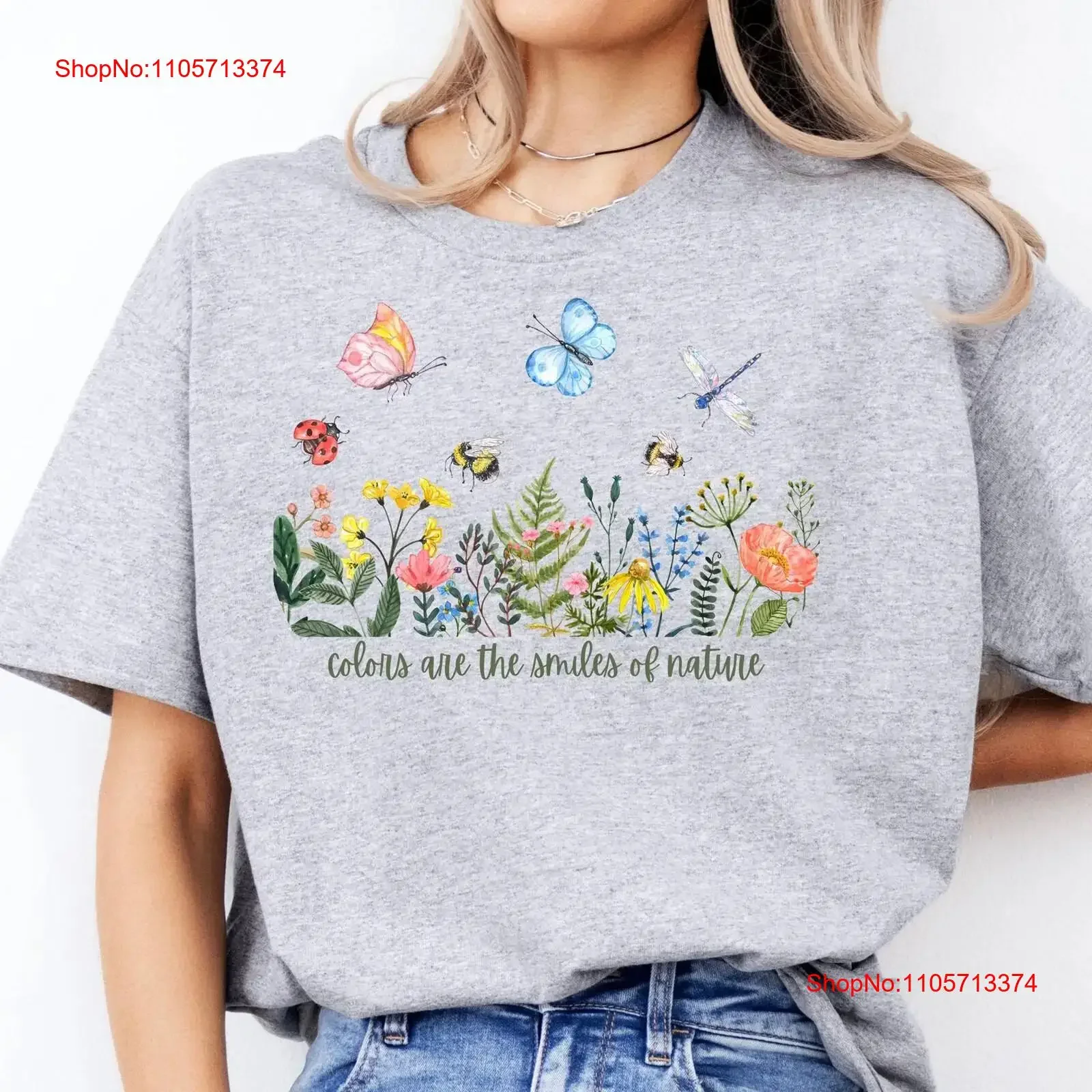 Colors are the Smiles of Nature Mental Health Matters T Shirt TherapisT PsychologisT Wellness vintage Washed Slightly