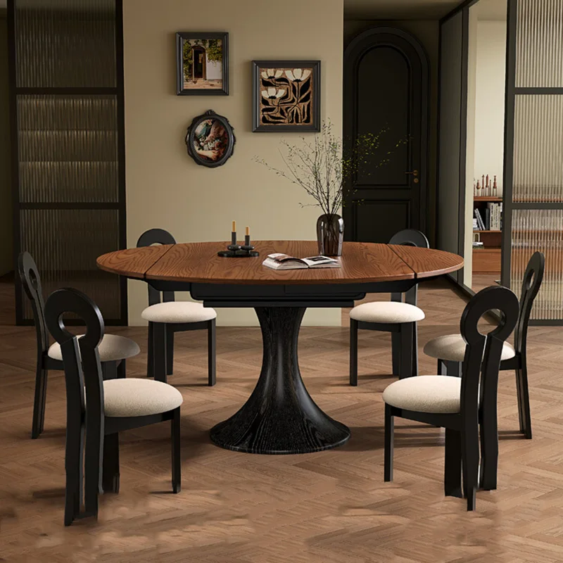 

Beauty Cozy Desk Exquisite Luxury Trendy Creative Dining Table Simple Elegant Tavolo Di Pranzo Allungabile Dining Room Furniture