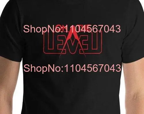 Freemason T Shirt On The Level Clean Masonic Logo  Freemasonry long or short sleeves