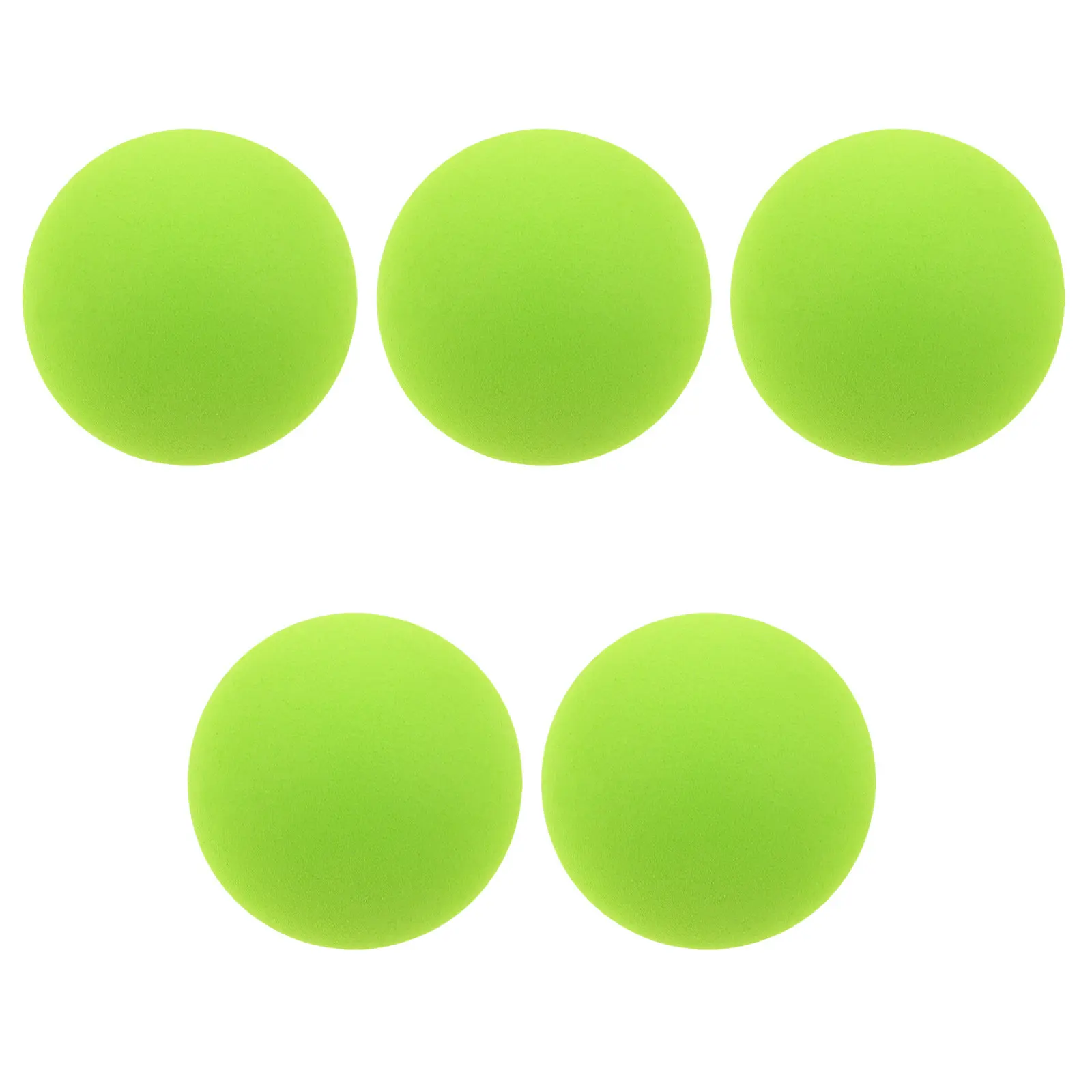 5Pcs Practice Baseball Soft Sponge Green Eva Balls 5.5cm Mini Safe Foam Sports Balls Indoor Throwing Training Birthday