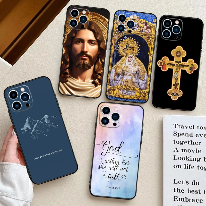 الكتاب المقدس يسوع المسيح قضية الهاتف ل ممن لهم رينو 14 13 11 12 F 10 برو 8T 7 8 لايت ممن لهم البحث X9 X8 X5 برو الغطاء الخلفي