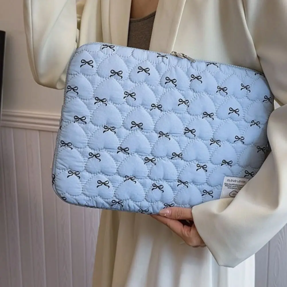 1 قطعة القوس طباعة الحب التطريز حقيبة لابتوب 11 بوصة/14 بوصة/15 بوصة حقيبة حاسوب حماية حافظة كمبيوتر محمول حقيبة كمبيوتر