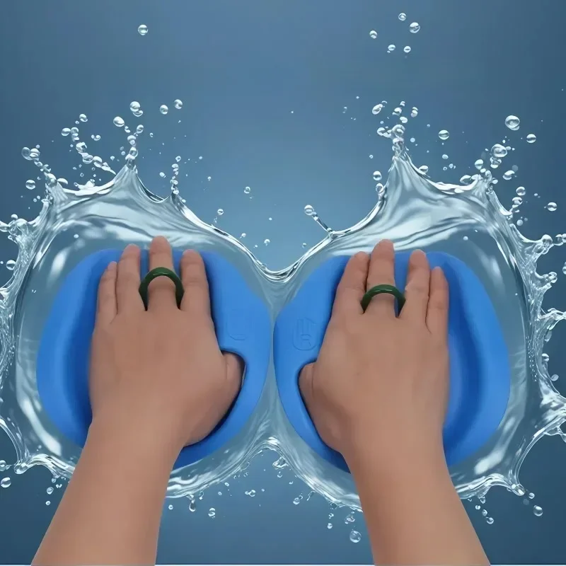 Neue Kinder Hand Schlaganfall Unterstützt Schwimmen Hand Pu Schlaganfall Wasser Palm Frosch Palm Schwimmen Training Freestyle Unterstützte Hand Flossen