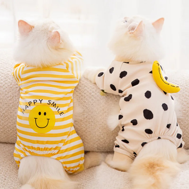 Cat Clothes Warm Home Clothes Cute Style Four-Legged Air-Conditioned Suit Kitten Puppy Teddy Pet Cat Clothes