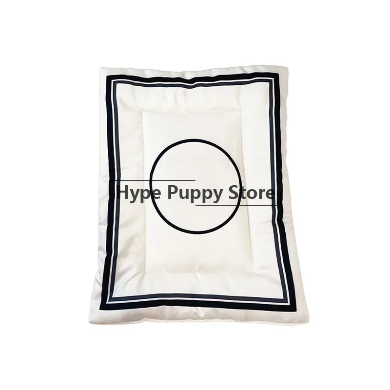 Striped Puppy Sleeping Mat for Poodle Cotton Bed for Chihuahua Yorkies PB0087