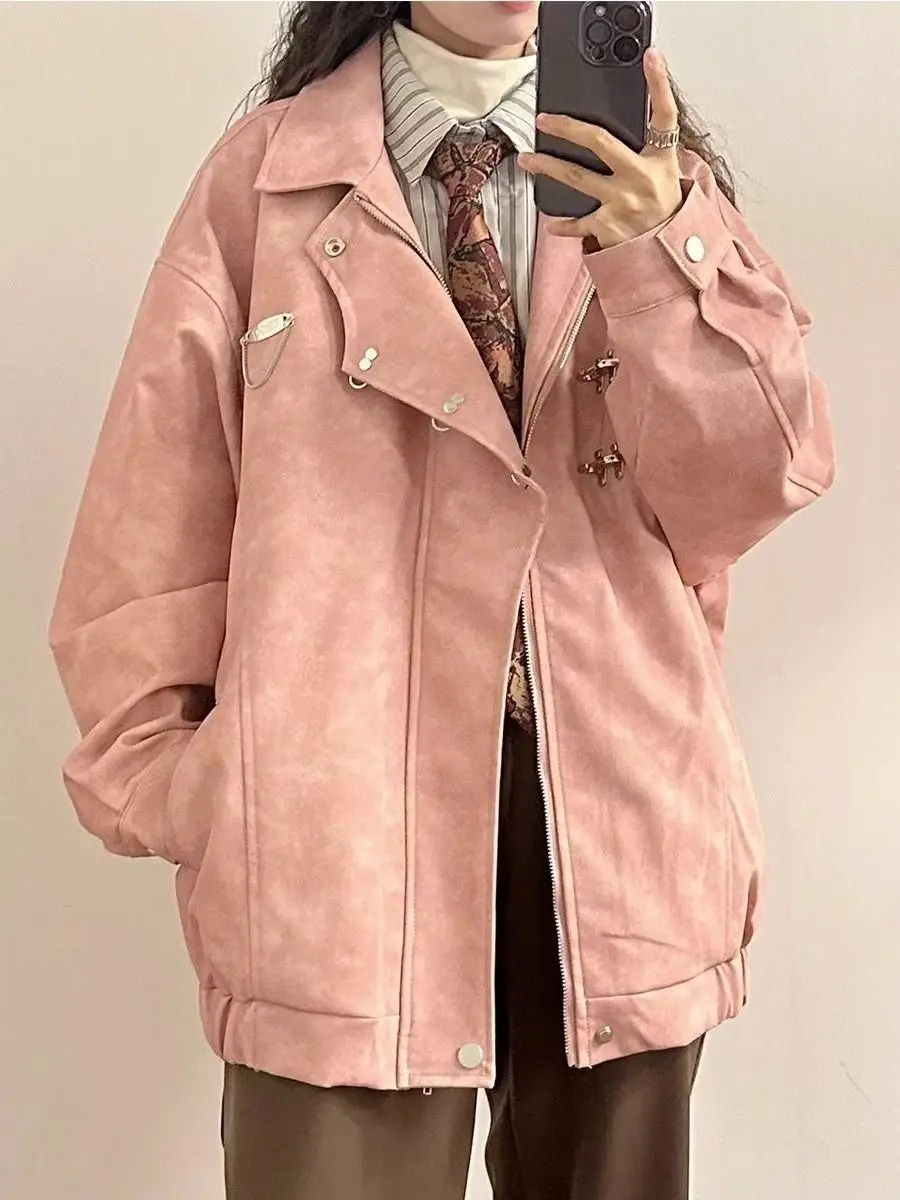 

Женские короткие стеганые куртки Ленивые весенне-осенние пары с регулируемым сращиванием Леопардовые эмо Эстетические комфортные грубые красочные уютные