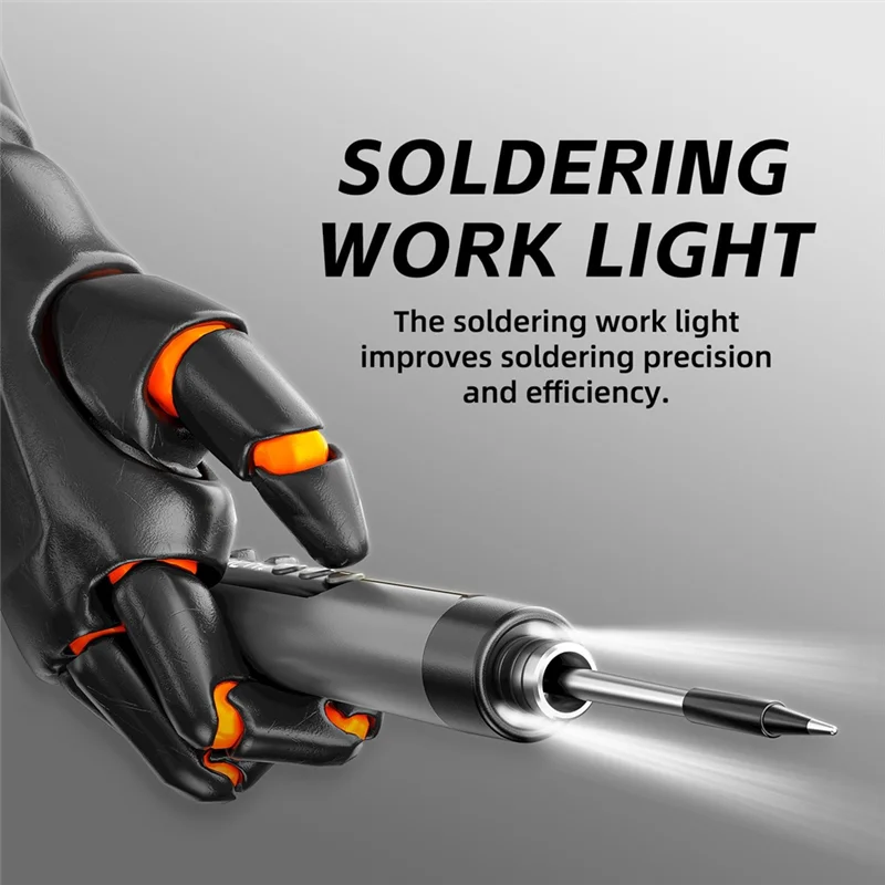 

ABRW-Cordless USB Digital Soldering Iron Adjustable Temperature Type-C Interface Intelligent Solder Welding Iron Tool