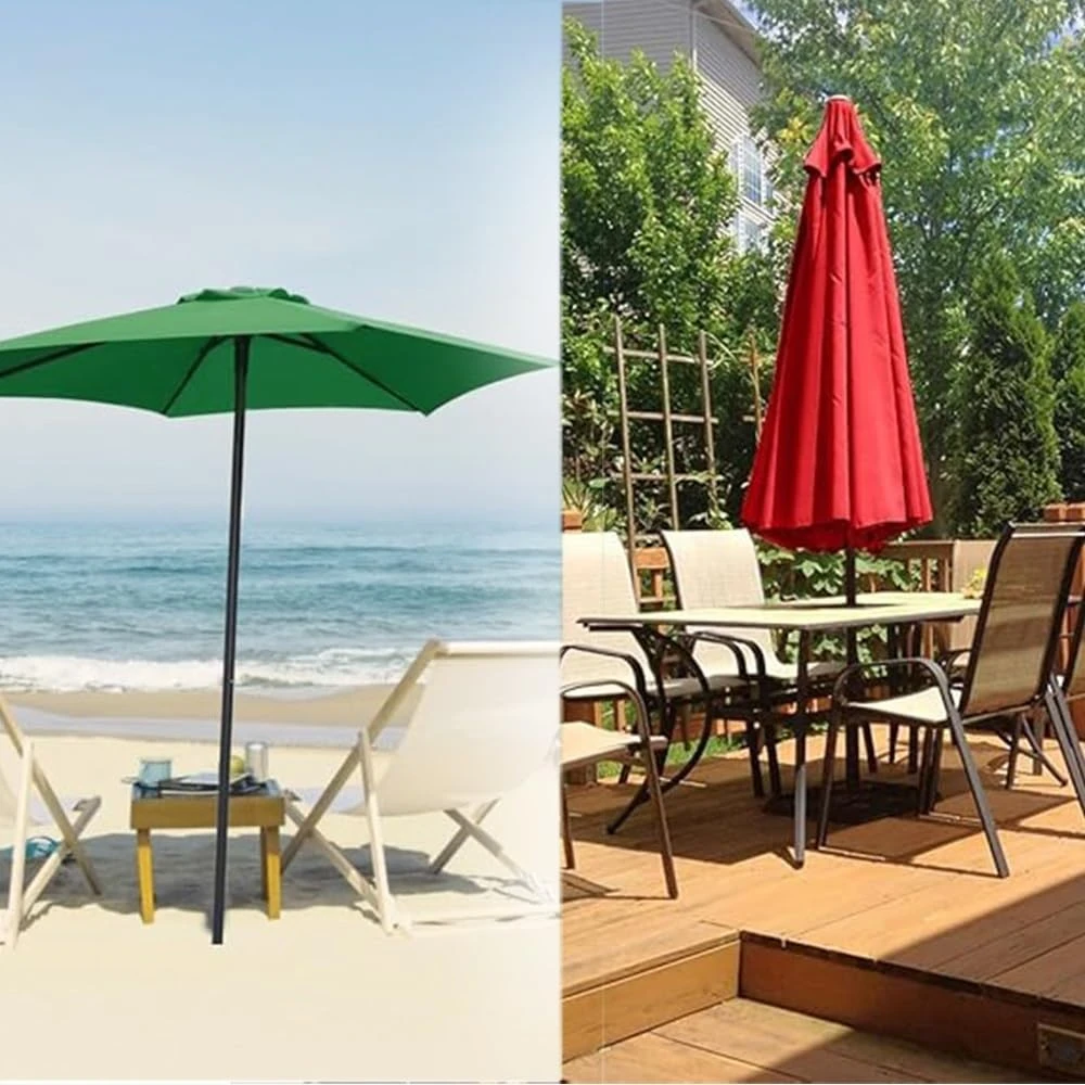 Parasol Replaceable Parasol Top Cloth Garden Patio Canopy Umbrella Cover Waterproof Sunshade 2/3m For 6 Ribs/8 Ribs