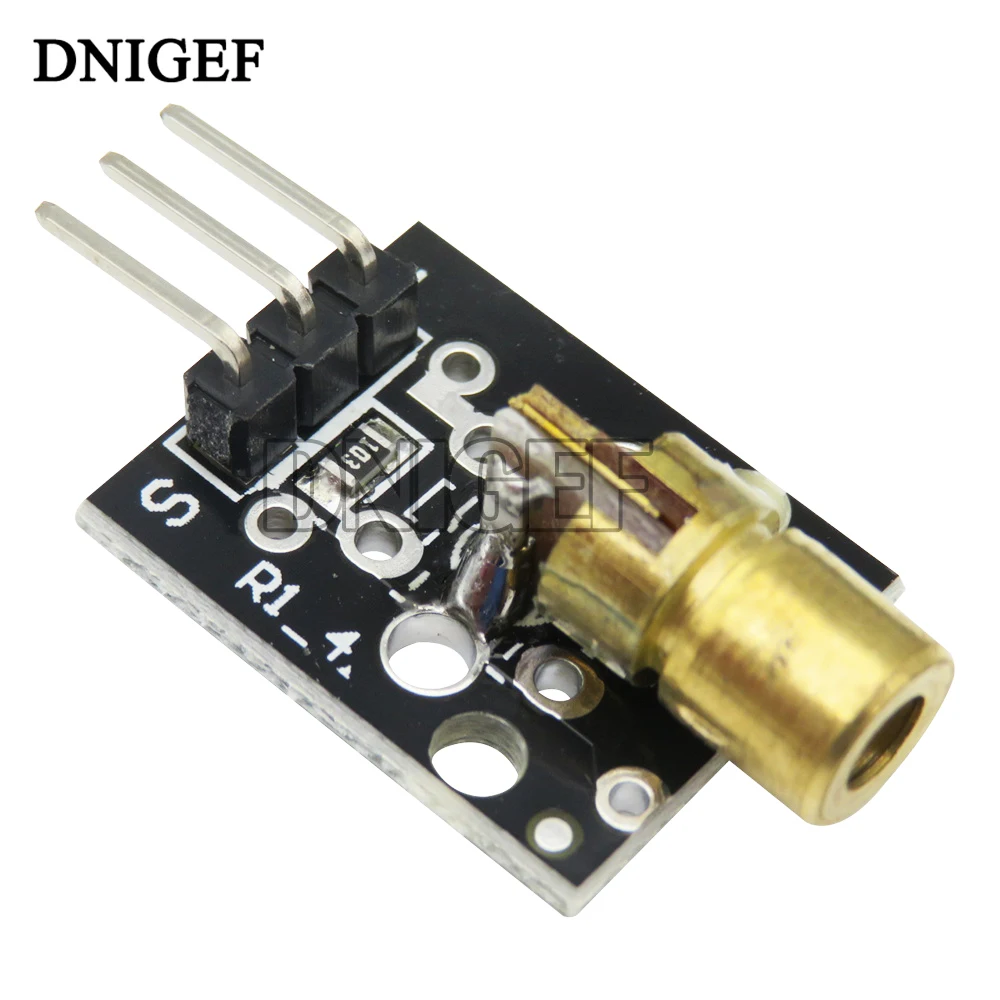 10PCS KY-008 650nm Laser Sensor Module 6mm 5V 5MW Red Laser Dot Diode Copper Head for Arduino