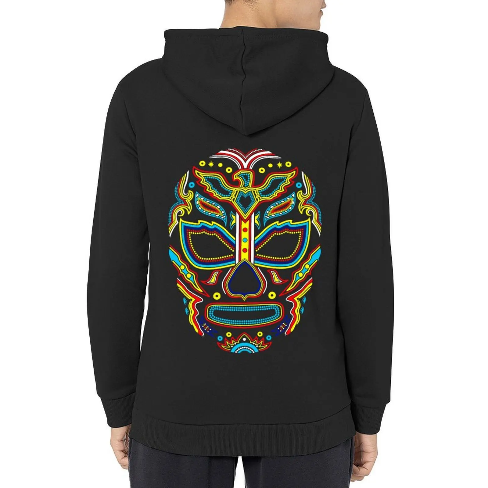 Mexican wrestler wrestling mask Hoodie autumn jacket men male clothes hooded shirt japanese style mens hoodies
