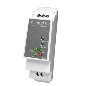 1 ADET DIN-Ray Seri Bağlantı Noktası RS485 Ethernet Dönüştürücü Sunucu Protoss MQTT PE11-H Desteği Modbus TCP RTU Beyaz