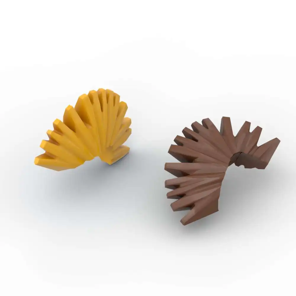 

MOC 10PCS Part Bricks 93563 Mohawk Hair Building Blocks Set Punk Rock Hairstyle Particle Puzzle DIY Toys Children Birthday Gifts