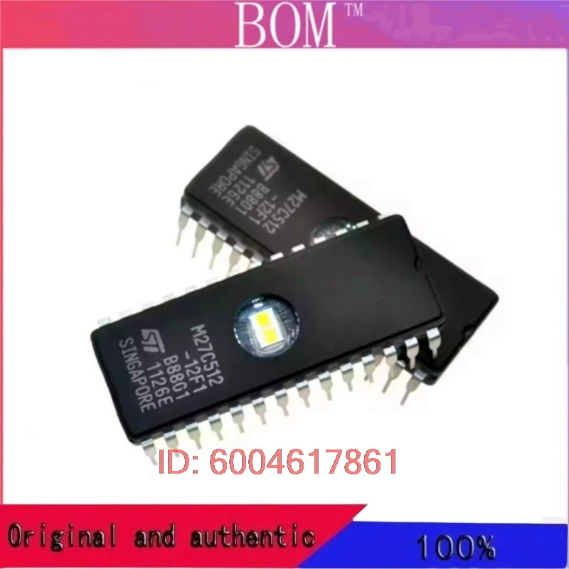 10pieces new ST M27C512-12F1 27C512 DIP-28 EPROM IC CHIPS Drive IC