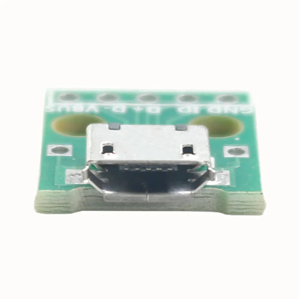 10-50Pcs Mini Micro USB Female to DIP 2.54mm Adapter Connector Module Board Panel 5Pin Pinboard 2.54mm Micro USB PCB Type Part