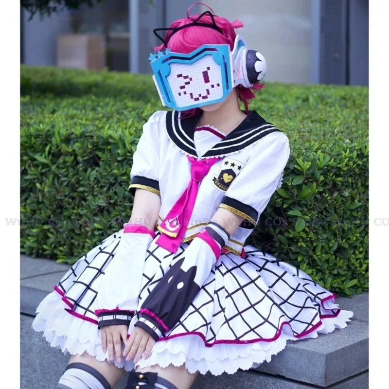 Anime Love Live! Nijigasaki High School Idol Club Tennouji Rina Cosplay Costume Rina Wig JK Uniform Shoes Woman Carnival Suit