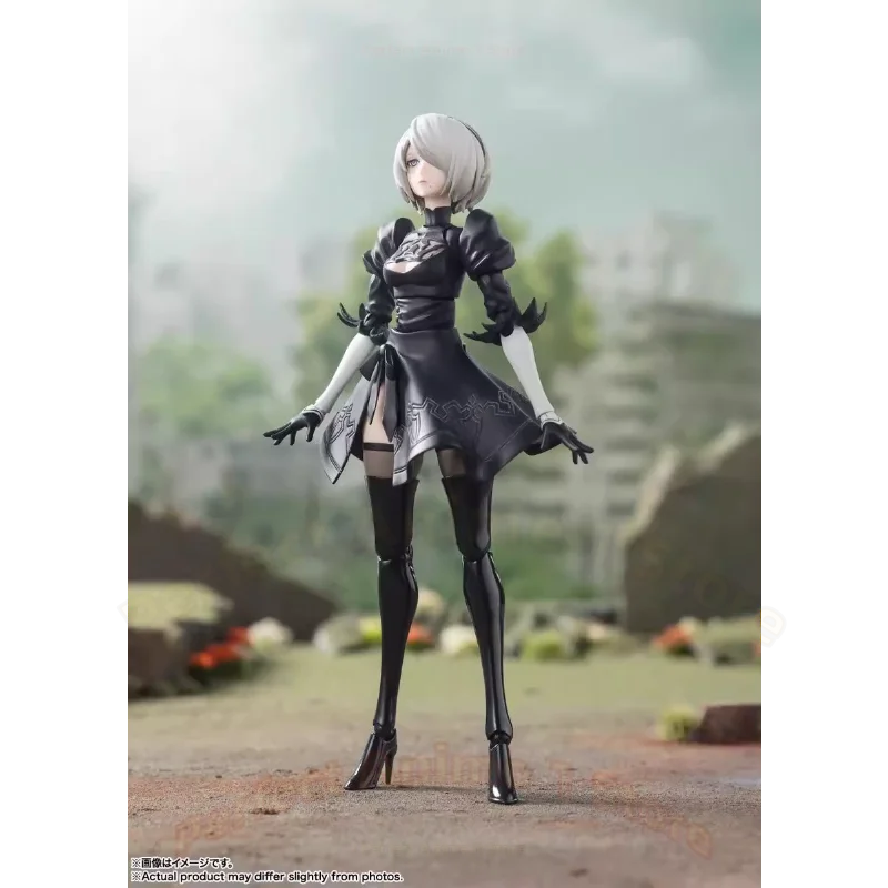 Auf Lager Bandai SHF NieR Automata Yurha 2B Miss TV Animation.ver Actionfiguren-Modellsammlung