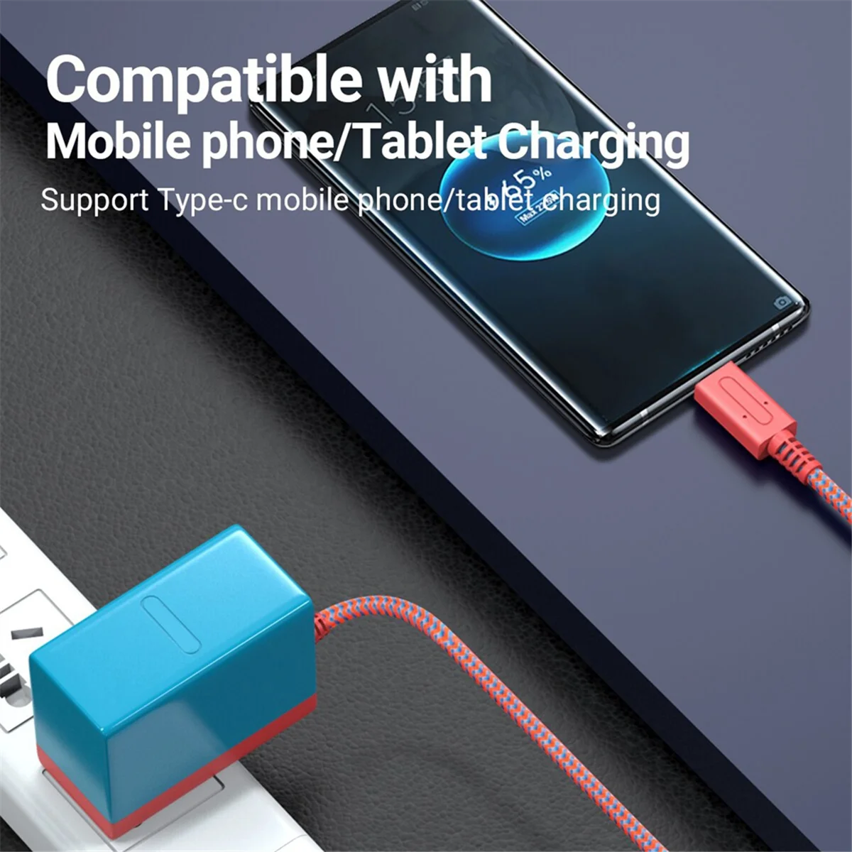 شاحن سريع من النوع C لمفتاح نينينيندو ، محول تيار متردد ، 15 فولت ، مزود طاقة 2.6A ، قابس OLED US ، 39 واط