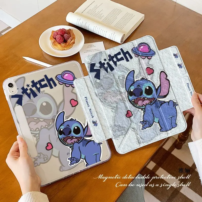 

Новый чехол Stitch 2025 для iPad 11, двойной магнитный разъем Y-типа для Pro Air 7, 6, защита от изгиба 9, 10 поколения