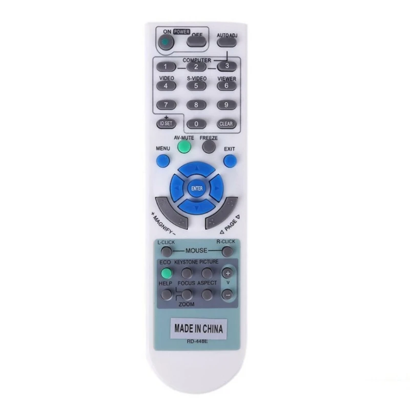 Replacement Remote Control for NEC Projector RD-448E V260X+ V300X+ Projector