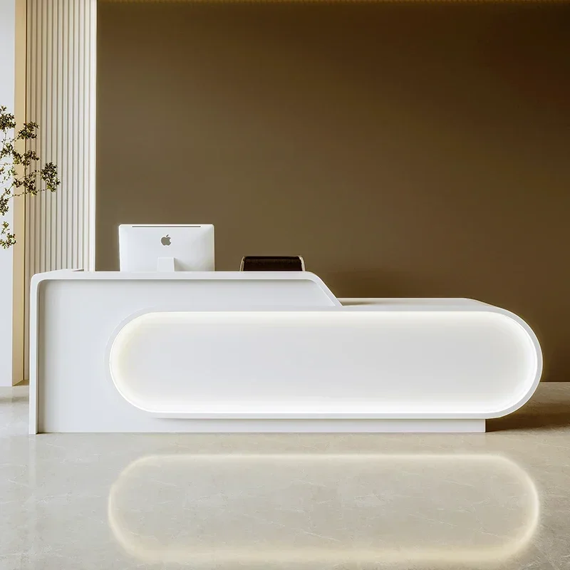 

Princess Office Chairs Reception Salon Table Cash Register Business Customer Center Computer Nordic Empfangtheke Hotel Furniture