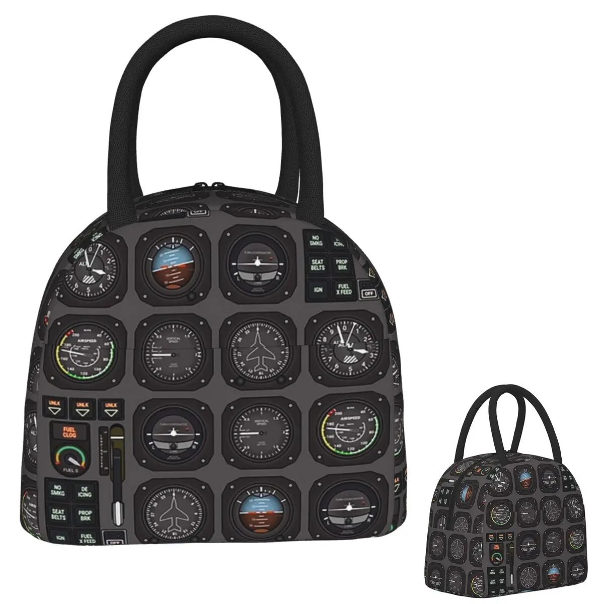 

Pilot Flight Instruments Insulated Lunch Bag for Women Children Portable Food Boxes Thermal Lunch Box Tote