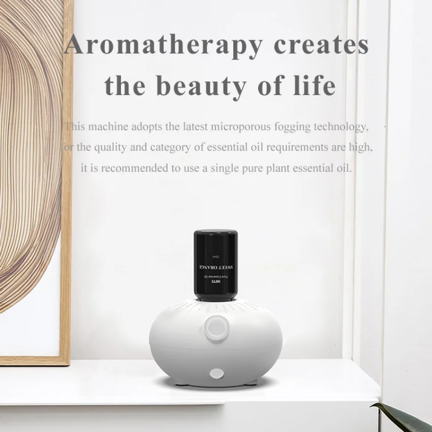 Luxury Fragrance Machine USB Rechargeable Aluminium Essential Oil Aroma Scent Diffuser for Reading Massage Spa Yoga Bedroom