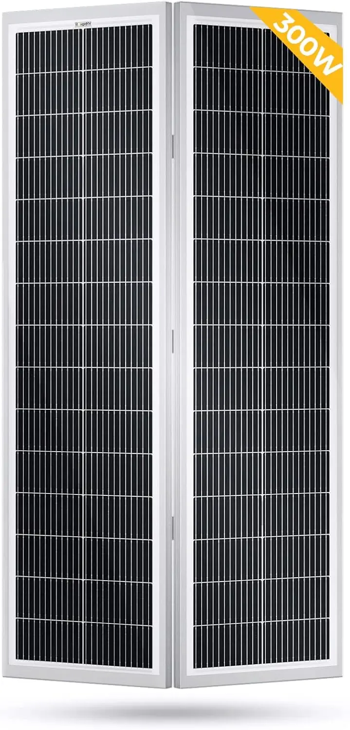 Imagem -03 - Monocrystalline Tecnologia Mono Painel Solar Todo Quadro Preto Trabalho com 12 24 Volts Carregador para rv Camping 10bb