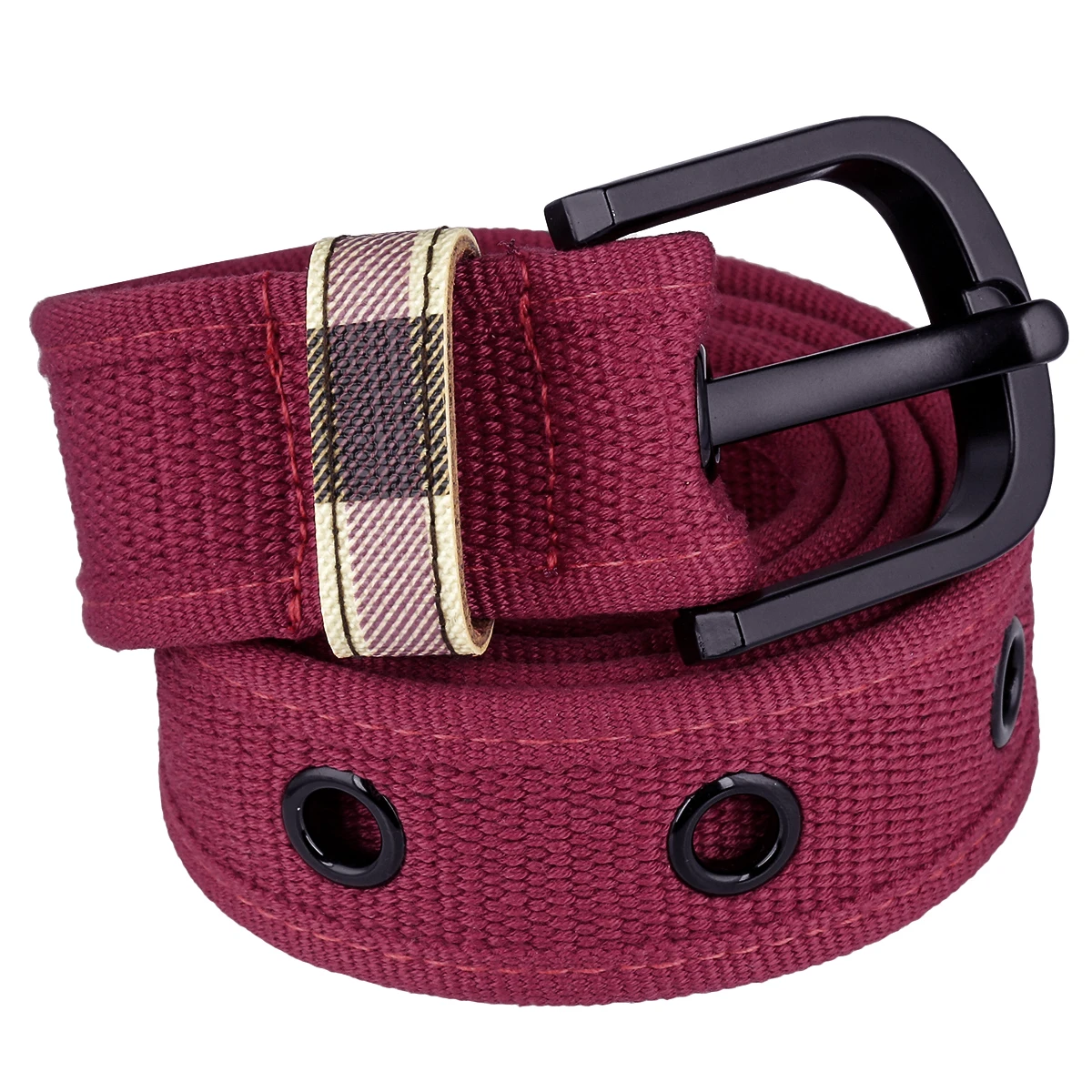 Fashion Casual Canvas Belt Braided Belts For Women Men Pin Buckle Woven Long Waist Strap For Jeans Pants