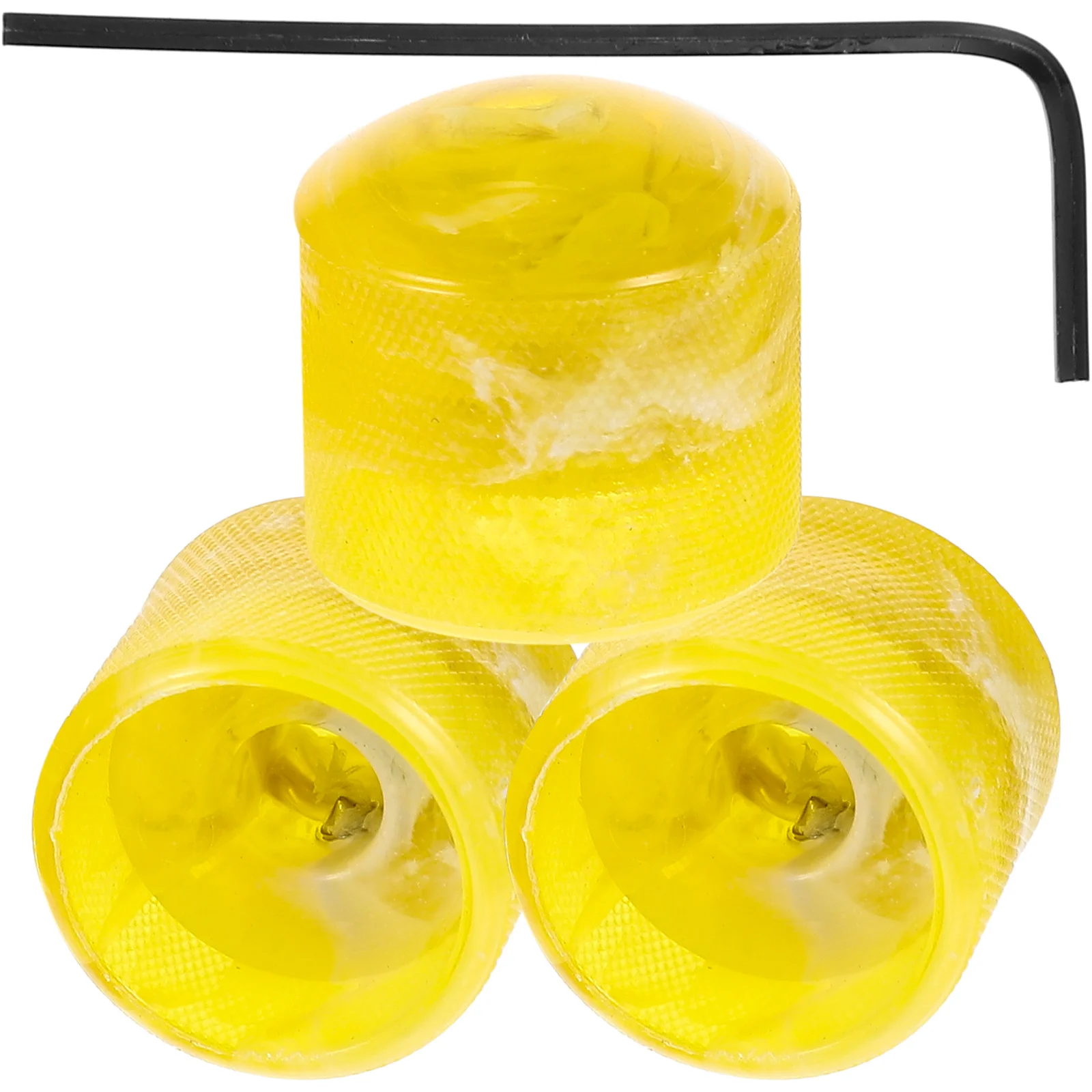 

Electric Guitar Knob Wrench Potentiometer Control Knobs Yellow Metal Premium Plastic Compatible Guitars Bass Instruments Simple