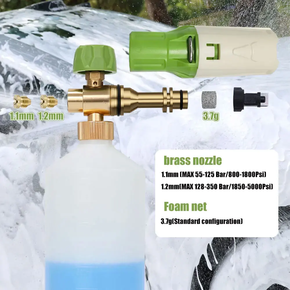 Aluminum Foam gun Lance Foam cannon Car Wash Foam Maker for Karcher Bosch Elitech Parkside Michelin AR Nilfisk Pressure Washer view 3