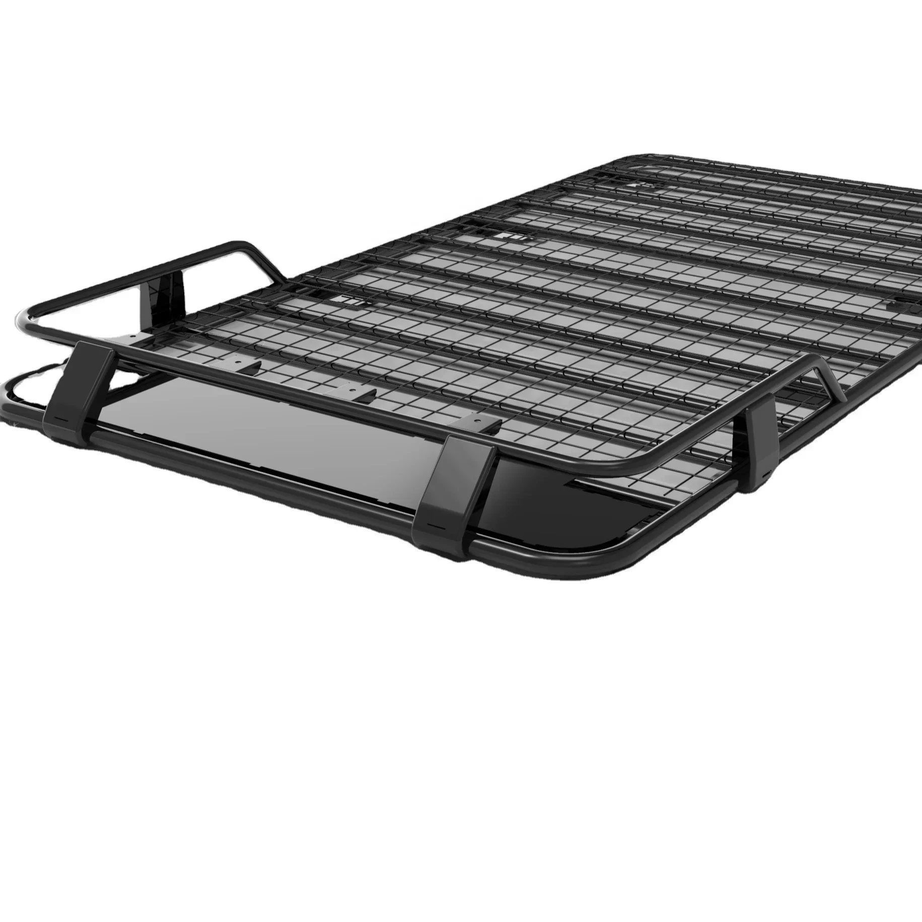 Aftermarket Auto Cargo Carrier Basket Gutter Mount Roof Luggage Rack for Land Cruiser LC80 L90 LC79