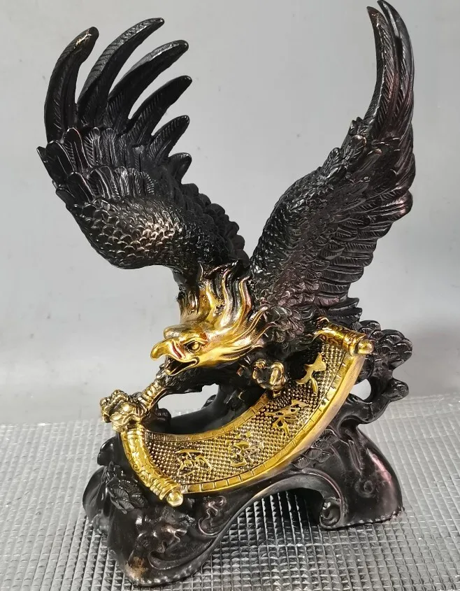 Copper gilding for grand display and ambitious journey Eagle ornament