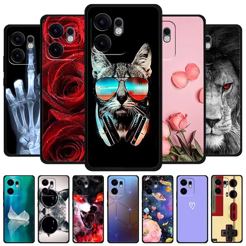 For Honor Play 60A Case Red Rose Soft Silicone Cover TPU Phone Case for Honor Play 60 A Play60A Cool Cartoon Shockproof Capa New
