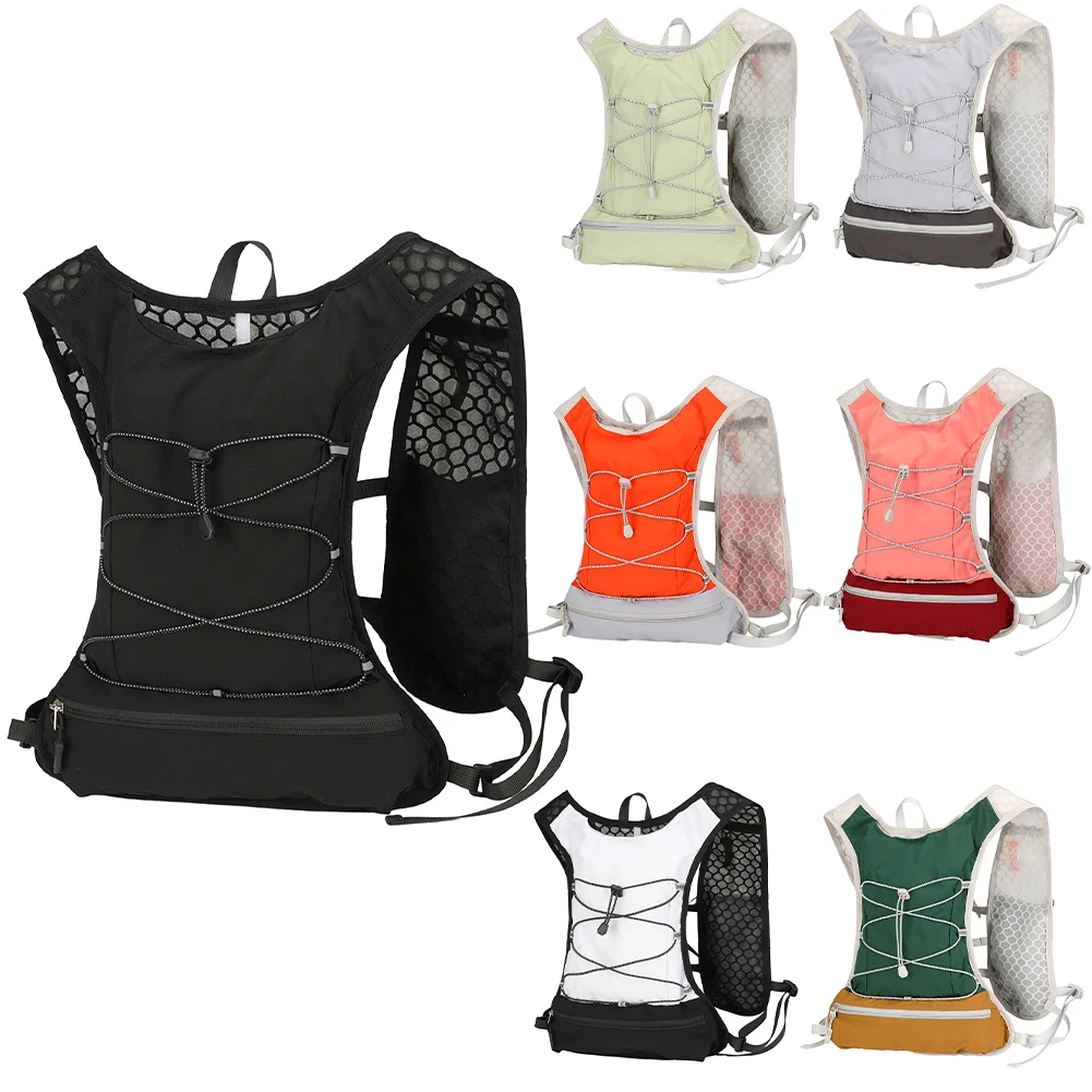 حقيبة ظهر لركوب الدراجات قابلة للتنفس حقيبة ظهر مرطبة متعددة الأغراض خفيفة الوزن حقيبة تخزين ماراثون حقيبة ظهر للجري عبر البلاد #2