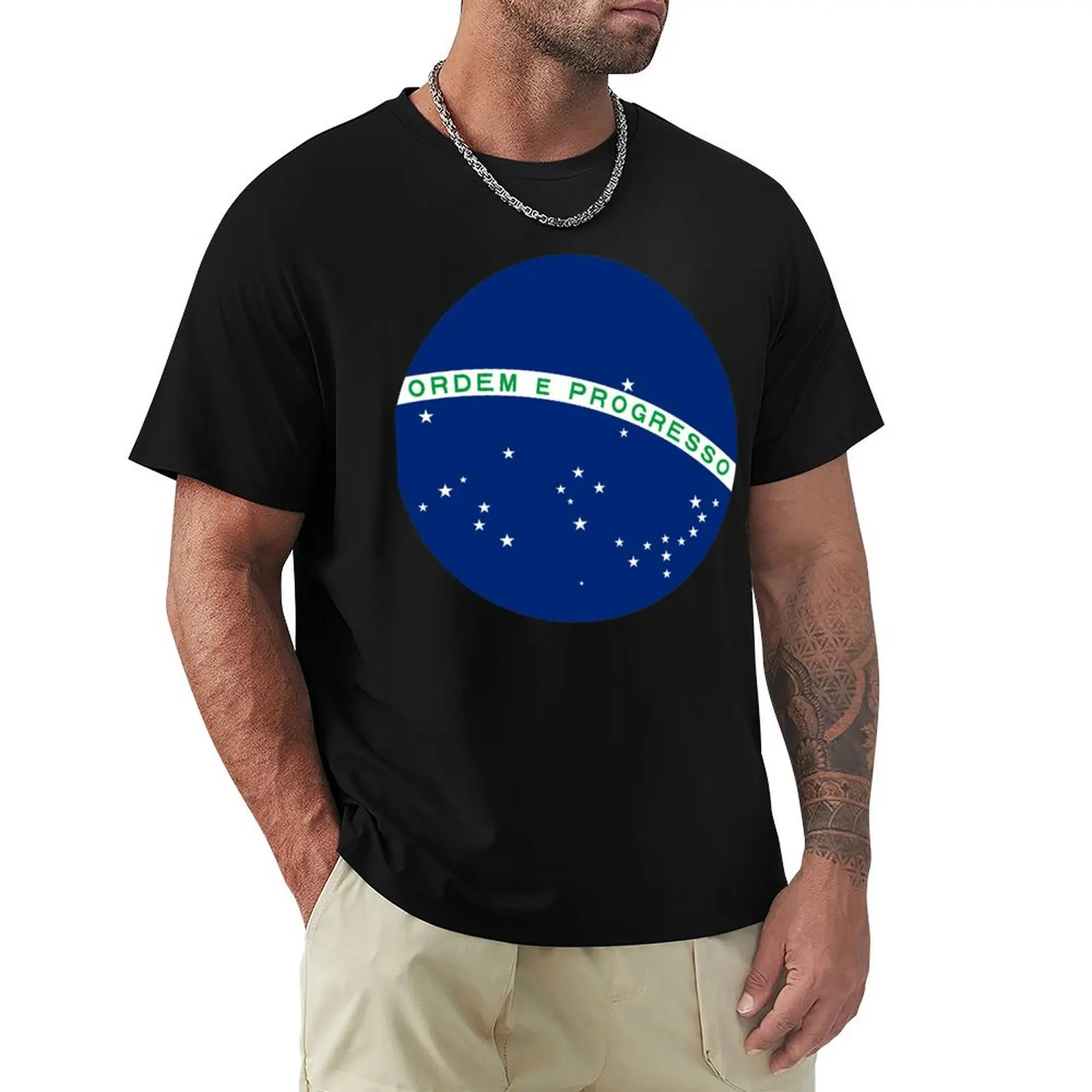 

ORDEM E PROGRESSO T-Shirt for a boy baggy shirts T-shirt men