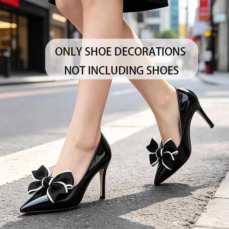 Detachable bow shoe clip high heels shoe buckle decoration party wedding DIY shoe decoration shoe flower accessories