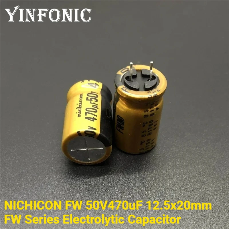 

5Pcs/Lot 470uF/50V NICHICON FW Series 12.5x20mm 50V470uF Short-Lead HiFi Audio Electrolytic Capacitor
