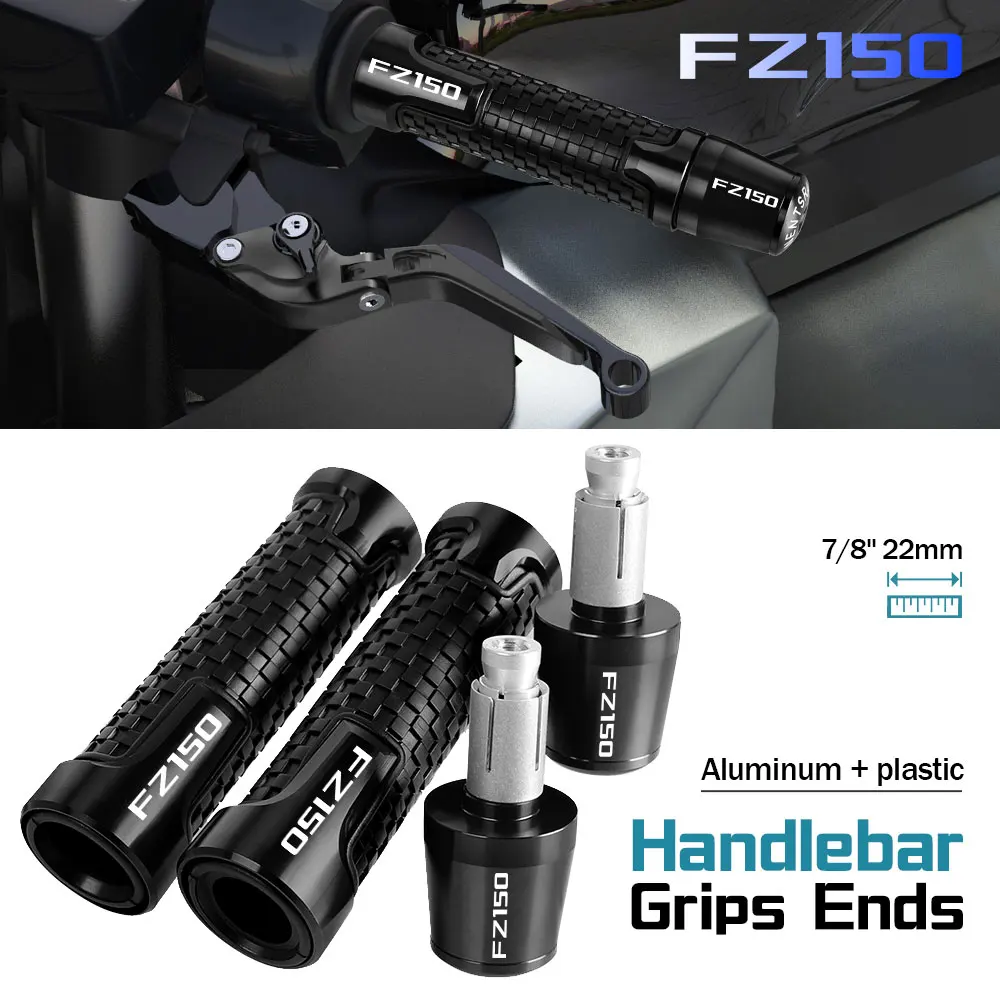 

7/8'' 22mm Handle Grips Handlebar Grip Ends Plug FOR YAMAHA FZ150 FZ 150 FZ-150 2015 2016 2017 2018 2019 2020 2021 2022 2023