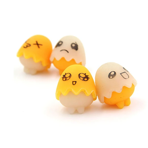 

20 шт./лот, светящиеся ластики-карандаши в форме яйца, милые детские ластики, школьные принадлежности