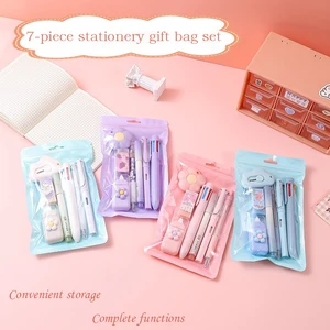 7 Buah Alat Tulis Korea Kawaii Satu Set Untuk Memenuhi Kebutuhan Dasar Oleh-oleh Set Alat Tulis Siswa Perlengkapan Budaya Kantor dan Belajar 8 set alat tulis anak dengan penjualan terbaik - №