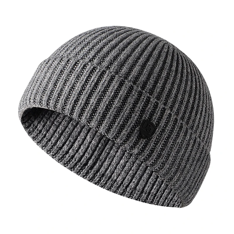 

Winter Thick Knitted Hats For Women Men Warm Fisherman Beanies Short Cuff Skul Caps Male Outdoor Windproof Snow Ski Cap