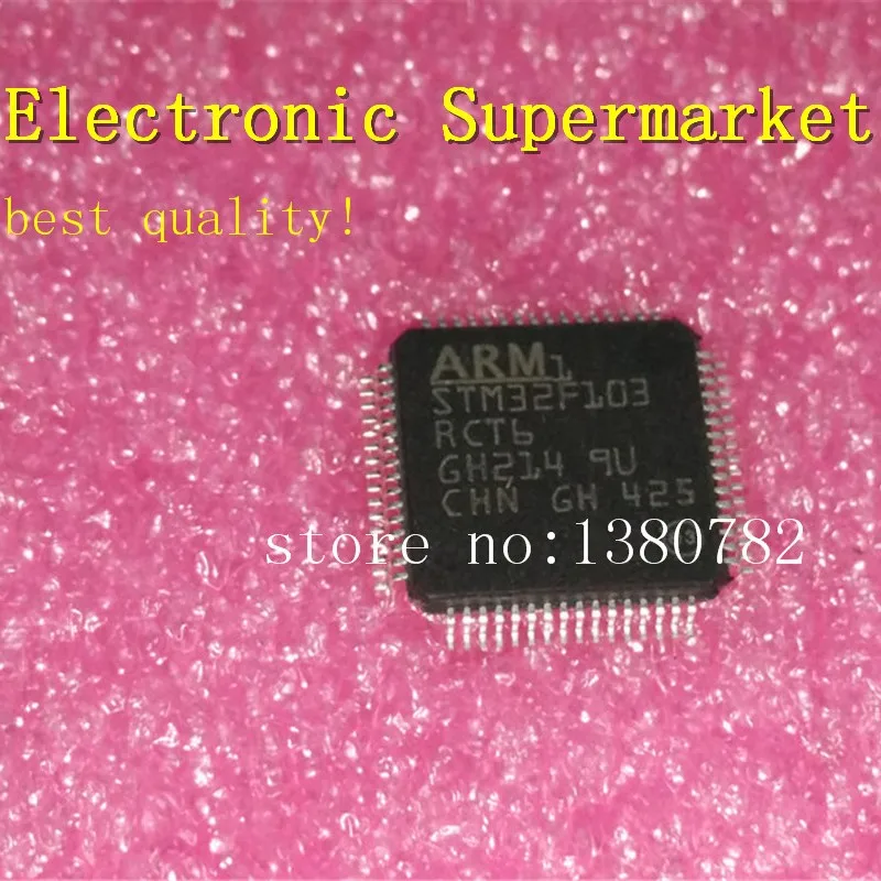 Free Shipping 10pcs-50pcs STM32F103RCT6 STM32F103  QFP-64  New original  IC In stock!