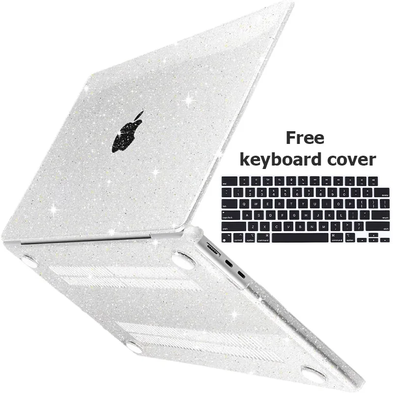 새로운 MacBook Air 13.6 인치 케이스 2022 M2 칩 모델 A2681, 키보드 커버가있는 하드 쉘 케이스와 호환